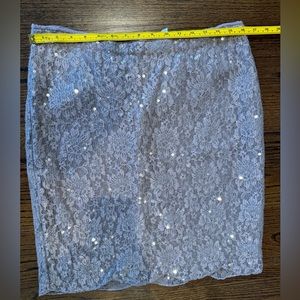 NWT Anthropologie skirt - pale pink sequins!